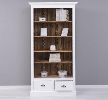 Bookcase with 2 drawers, open shelf