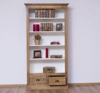 Bookcase with 2 drawers, open shelf