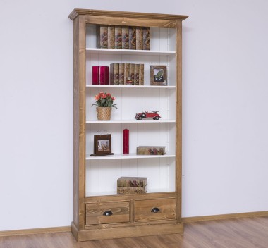 Bookcase with 2 drawers, open shelf