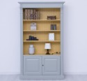 Bookcase with 2 doors, open shelf, Directoire Collection