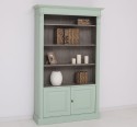 Bookcase with 2 doors, open shelf, Directoire Collection