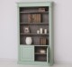 Bookcase with 2 doors, open shelf, Directoire Collection