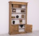 Bookcase with 2 doors, open shelf, Directoire Collection