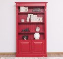 Bookcase with 2 doors, open shelf, Directoire Collection