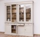 Bookcase with 4 doors, 4 BAS drawers + 4 SUP glass doors, Directoire Collection