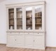 Bookcase with 4 doors, 4 BAS drawers + 4 SUP glass doors, Directoire Collection