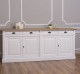 4-door sideboard, oak top, BAS, Directoire Collection