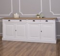 4-door sideboard, oak top, BAS, Directoire Collection