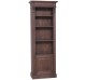 Narrow bookcase with 1 door, open shelf, Directoire Collection