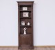 Narrow bookcase with 1 door, open shelf, Directoire Collection