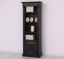 Narrow bookcase with 1 door, open shelf, Directoire Collection