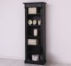 Narrow bookcase with 1 door, open shelf, Directoire Collection