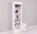 Narrow bookcase with 1 door, open shelf, Directoire Collection