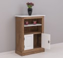 Small bookcase with 2 doors, 1 shelf