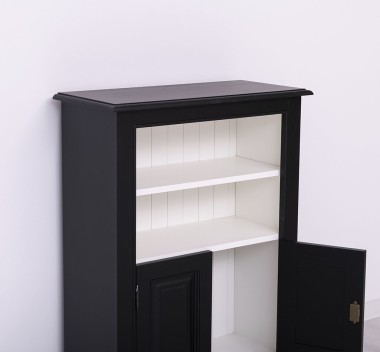 Small bookcase with 2 doors, 1 shelf