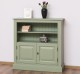 Medium bookcase with 2 doors, 1 shelf