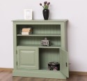 Medium bookcase with 2 doors, 1 shelf