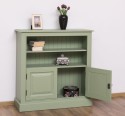 Medium bookcase with 2 doors, 1 shelf