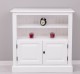 Medium bookcase with 2 doors, 1 shelf