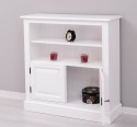 Medium bookcase with 2 doors, 1 shelf