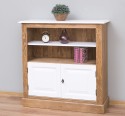 Medium bookcase with 2 doors, 1 shelf