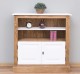 Medium bookcase with 2 doors, 1 shelf