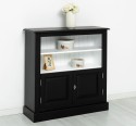 Medium bookcase with 2 doors, 1 shelf