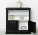 Medium bookcase with 2 doors, 1 shelf