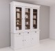 3-door sideboard, 3 BAS drawers + 3 SUP glass doors, Directoire Collection