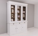 3-door sideboard, 3 BAS drawers + 3 SUP glass doors, Directoire Collection