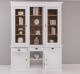 3-door sideboard, 3 BAS drawers + 3 SUP glass doors, Directoire Collection