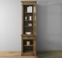 Bookcase with 1 door, 1 BAS drawer + 1 SUP glass door