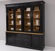 Bookcase with 2 doors, 6 drawers BAS + 4 glass doors