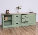 Buffet with 2 doors, 6 drawers, oak top, BAS, Directoire Collection