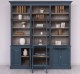 Large bookcase with 4 doors, 1 shelf BAS + triple shelf SUP