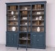 Large bookcase with 4 doors, 1 shelf BAS + triple shelf SUP