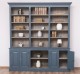 Large bookcase with 4 doors, 1 shelf BAS + triple shelf SUP