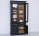 Wardrobe with 2 doors, 2 BAS drawers + 2 SUP glass doors, Directoire Collection