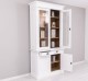 Wardrobe with 2 doors, 2 BAS drawers + 2 SUP glass doors, Directoire Collection