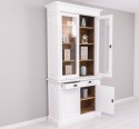 Wardrobe with 2 doors, 2 BAS drawers + 2 SUP glass doors, Directoire Collection