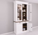 Wardrobe with 2 doors, 2 BAS drawers + 2 SUP glass doors, Directoire Collection