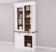 Wardrobe with 2 doors, 2 BAS drawers + 2 SUP glass doors, Directoire Collection