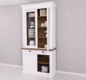 Wardrobe with 2 doors, 2 BAS drawers + 2 SUP glass doors, Directoire Collection