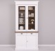 Wardrobe with 2 doors, 2 BAS drawers + 2 SUP glass doors, Directoire Collection