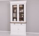 Wardrobe with 2 doors, 2 BAS drawers + 2 SUP glass doors, Directoire Collection