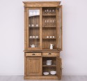 Wardrobe with 2 doors, 2 BAS drawers + 2 SUP glass doors, Directoire Collection