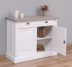 Buffet with 2 doors, 2 drawers, oak top, BAS, Directoire Collection