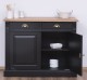 Buffet with 2 doors, 2 drawers, oak top, BAS, Directoire Collection