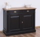 Buffet with 2 doors, 2 drawers, oak top, BAS, Directoire Collection