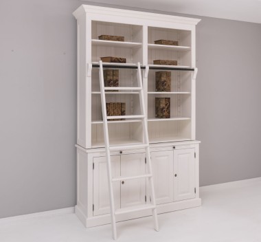 Bookcase with 4 doors BAS + double shelf SUP